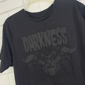 Tee Villain tshirt Legend Lord of Darkness Tim Curry black on black medium